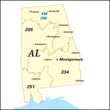 We have dial-up Internet numbers for the area codes 205, 251, 334, 659, 938, 256 in Alabama