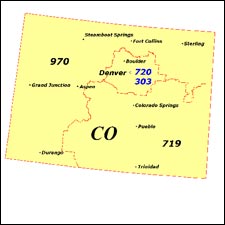 We have dial-up Internet numbers for the area codes in Colorado: 970, 720, 303, 719, 983