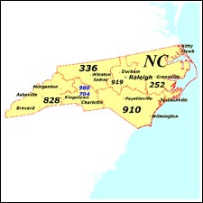 We have dial-up Internet 
numbers for the area codes in North Carolina: 336, 828, 980, 984, 704, 910, 919, 252, 743, 472
