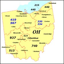 We have dial-up Internet numbers for the area codes in Ohio: 216, 440, 419, 567, 330, 234, 937, 614, 740, 513, 380, 326, 283, 436
