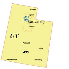 We have dial-up Internet numbers for the area codes in Utah: 435, 801, 385